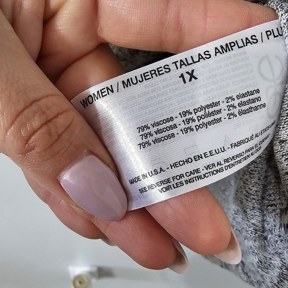 VINTAGE AMERICA Soft Wrap Top - Picture 4 of 6